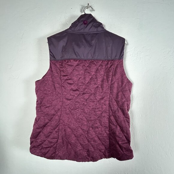 Marmot Womens Insulated Quilted Abigal Vest XL Purple Plum Full-Zip Lightweight - Picture 2 of 8